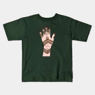 It's my Henna Day | Henna Hand Tattoo - Brown Mehendi Kids T-Shirt